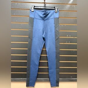 NWOT Lands’ End Blue & Black Stretch Leggings XS